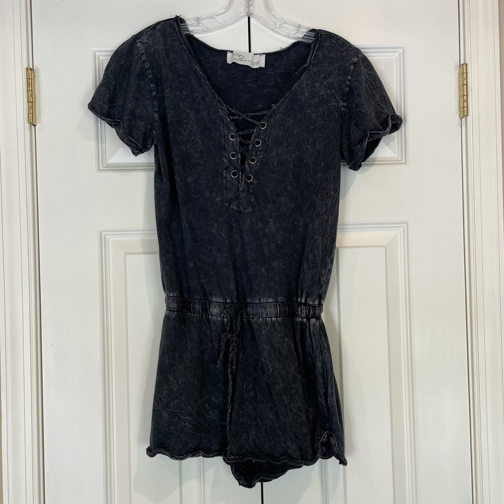 Vintage Havana Lace Up Romper